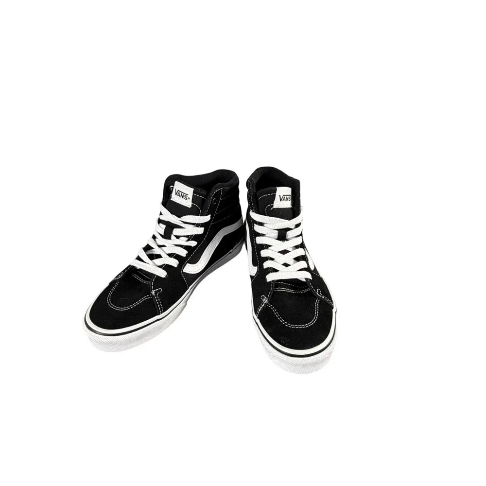 Vans Sk8-Hi High Top Sneakers Black White Kids Youth 4.0 721356